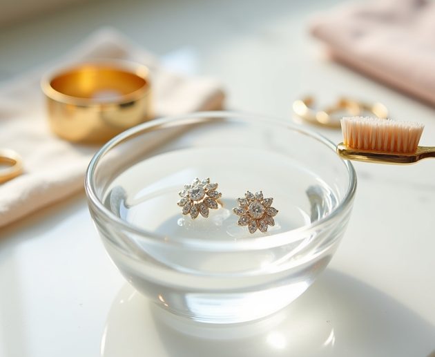 Diamond Earring cleaning