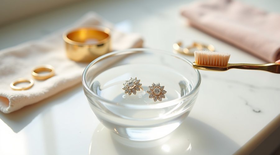Diamond Earring cleaning